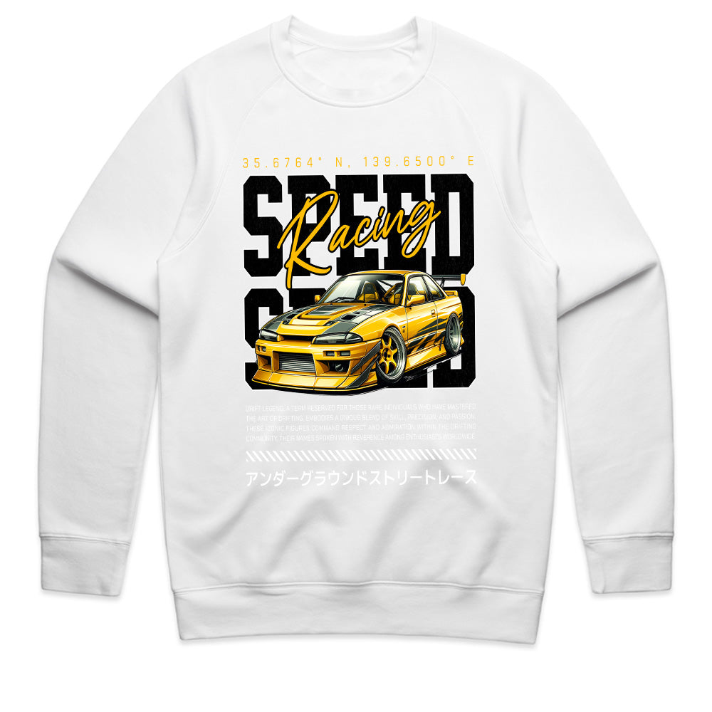 Speed Racing Drift – JDM Street Racer White T-Shirt