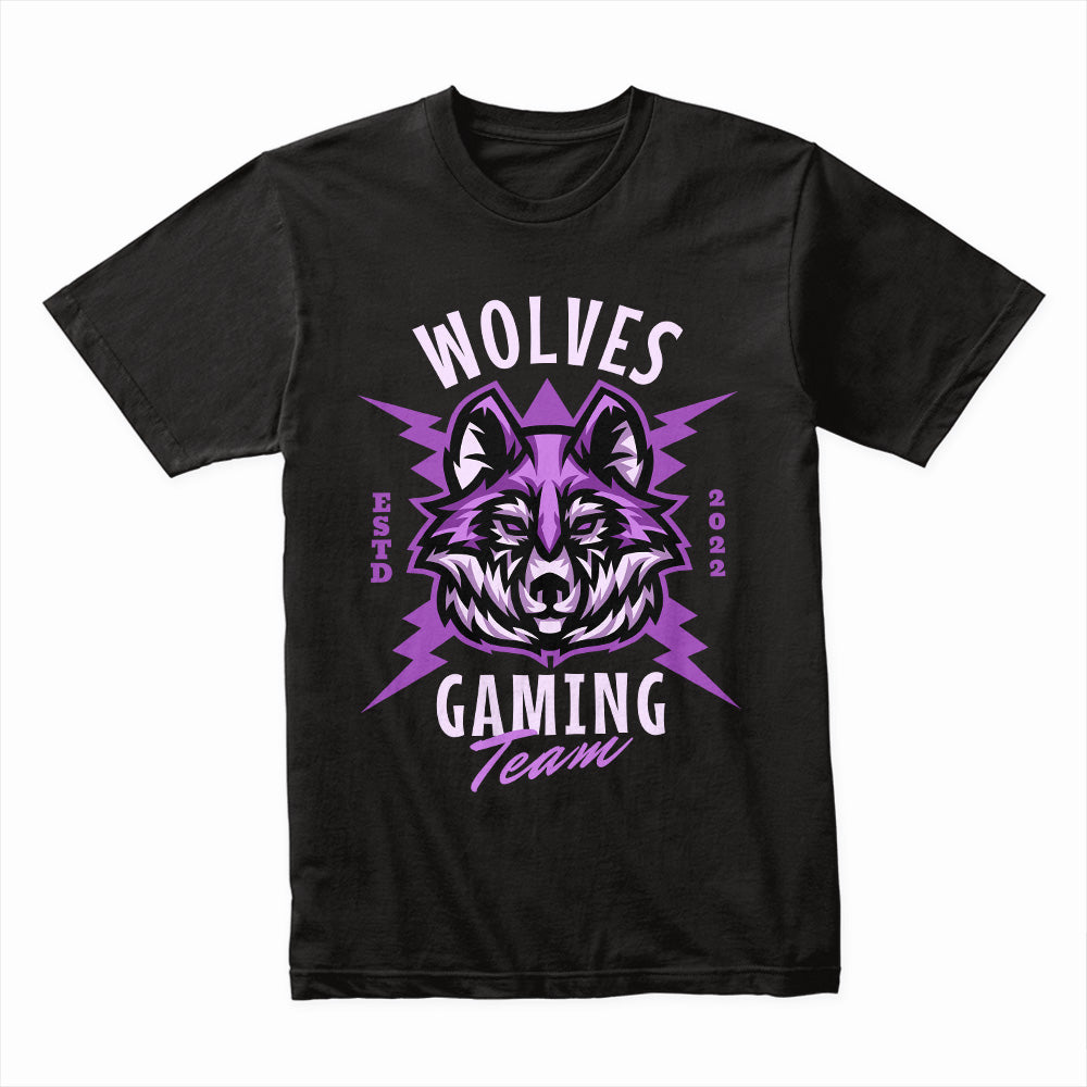 Wolves Gaming Team – Fierce Esports Wolf Pack Graphic Tee"