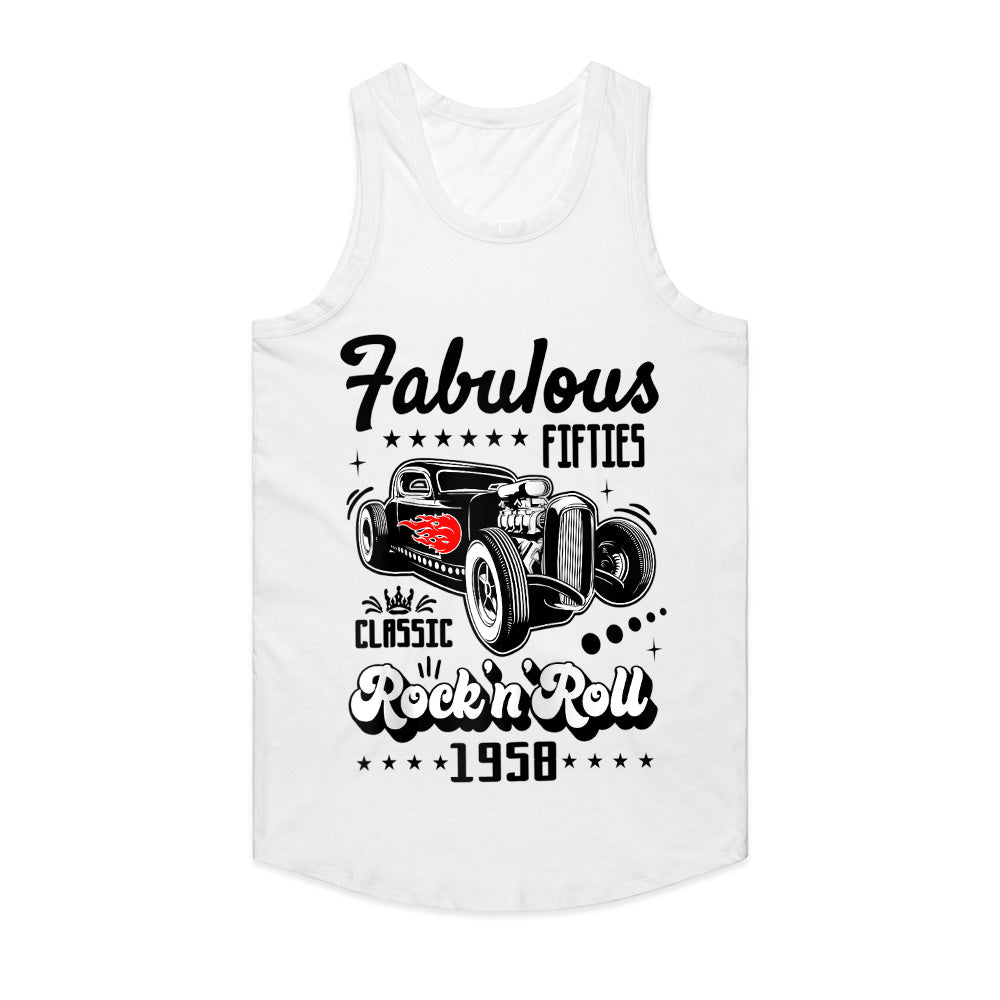 Fabulous Fifties Rock 'n' Roll Hot Rod T-Shirt – Classic Vintage Car & Rebel Style