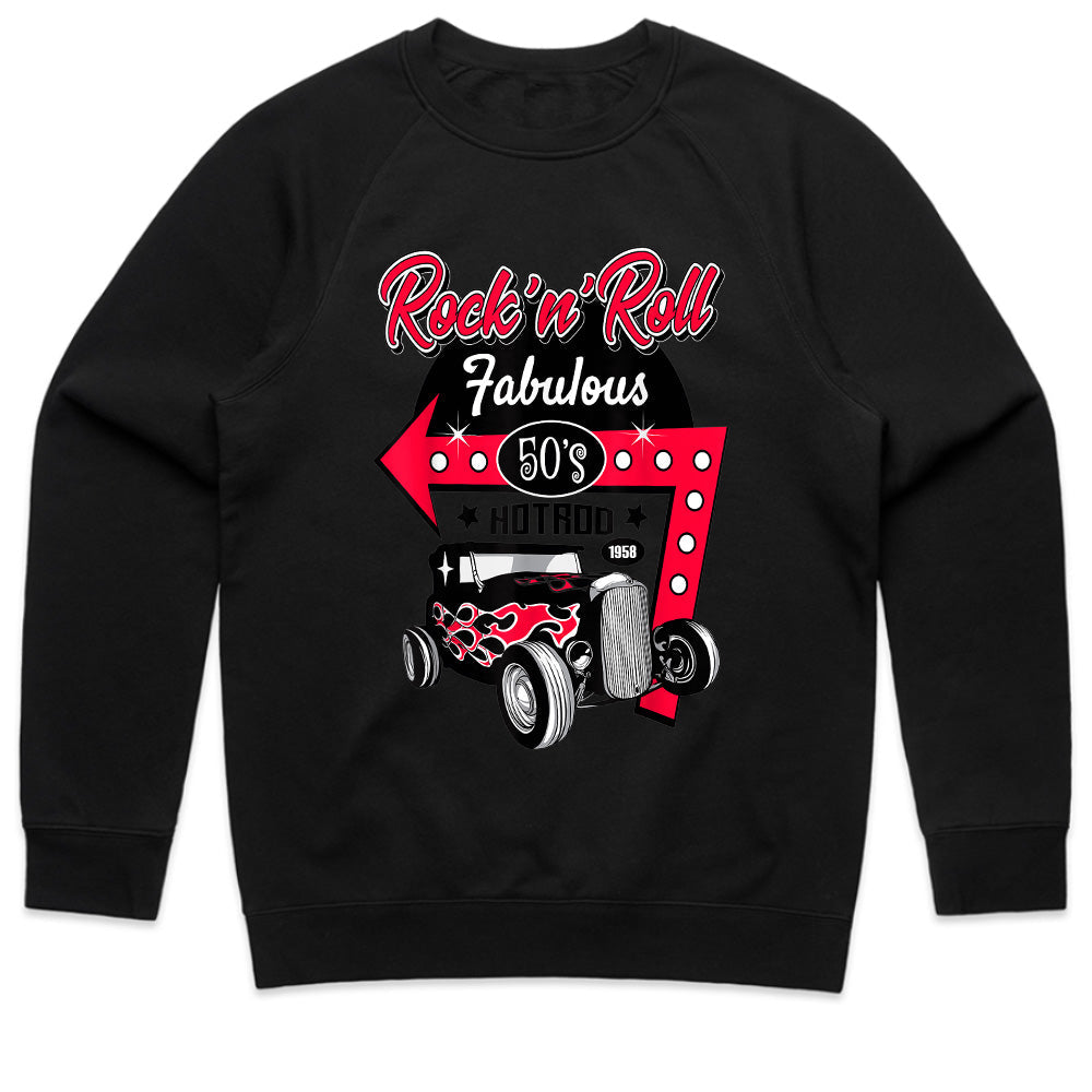 Rock 'n' Roll Fabulous 50s Hot Rod T-Shirt – Vintage Rockabilly Classic Car Tee