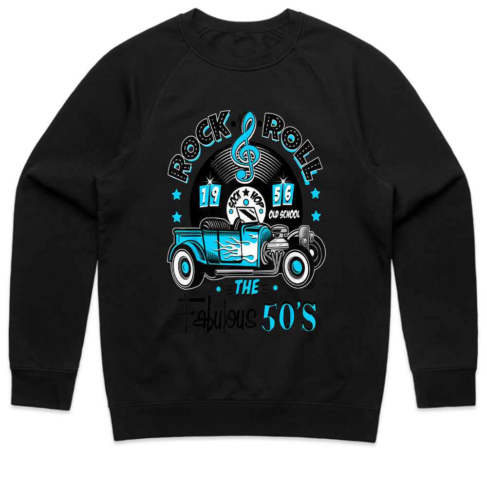 Rock & Roll Fabulous 50s T-Shirt – 1956 Sock Hop Old School Hot Rod Tee
