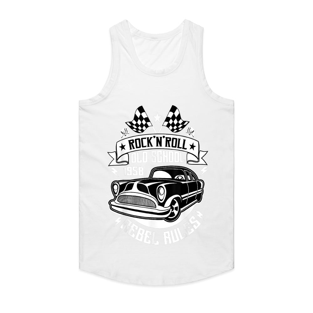 Rock 'n' Roll Old School 1958 Rebel Rules T-Shirt – Vintage Classic Car Retro Tee