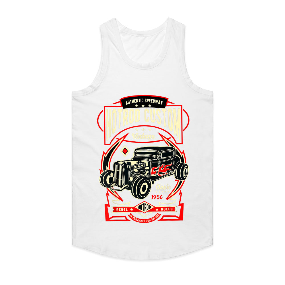 Hotrod Custom 1956 T-Shirt – Vintage Speedway Classic Car Rebel Rules Tee