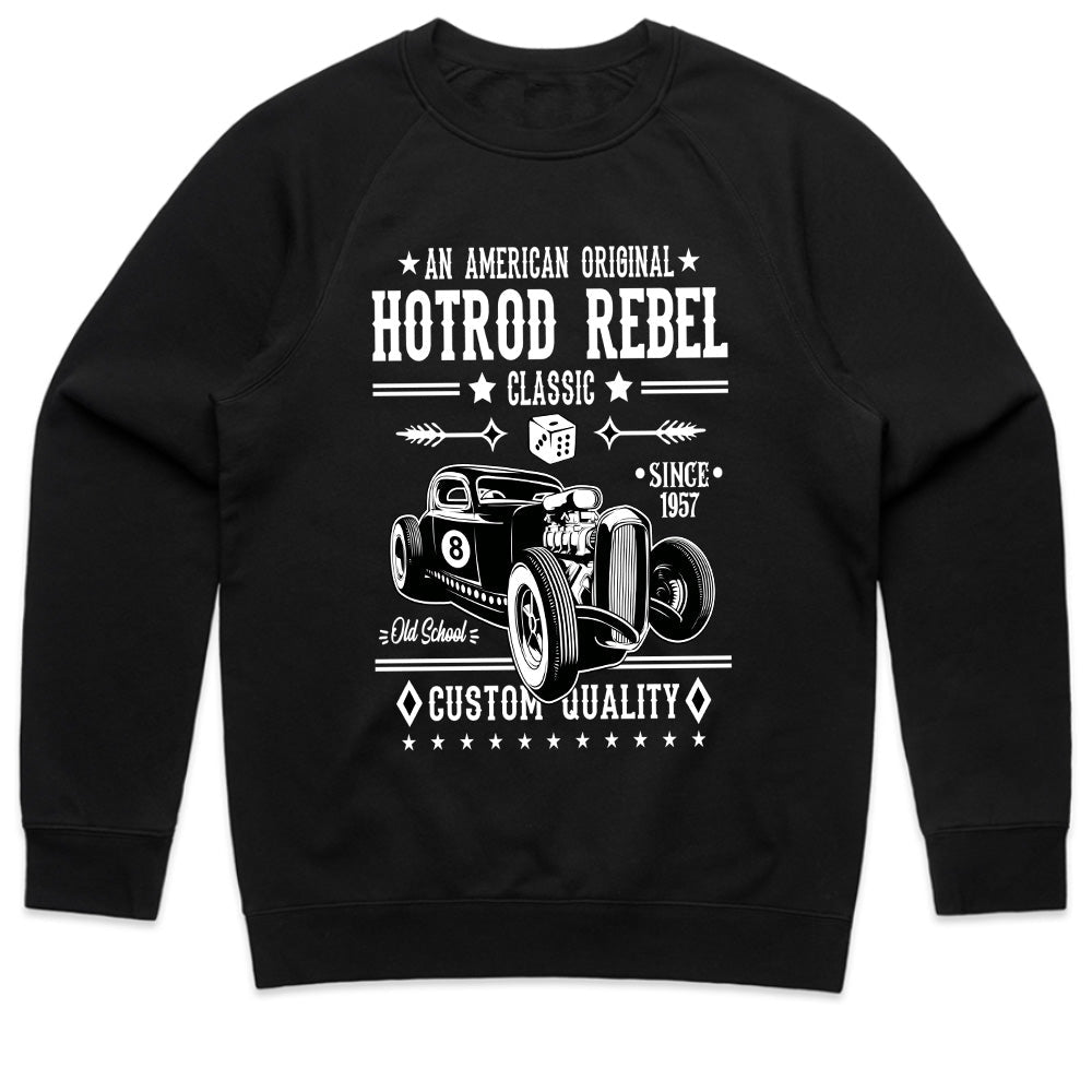 Hotrod Rebel 1957 T-Shirt – Vintage Classic Car Old School Custom Quality Tee