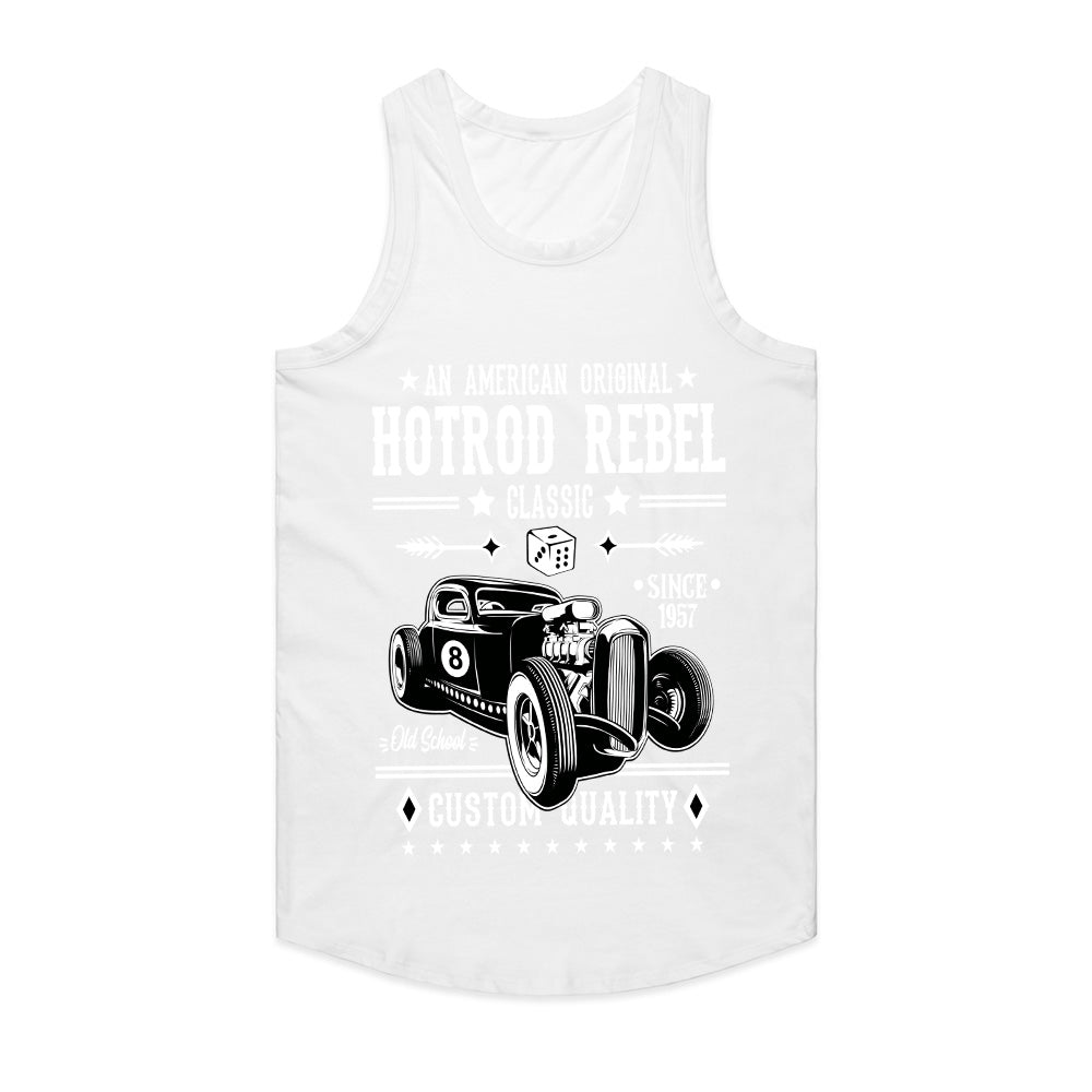 Hotrod Rebel 1957 T-Shirt – Vintage Classic Car Old School Custom Quality Tee