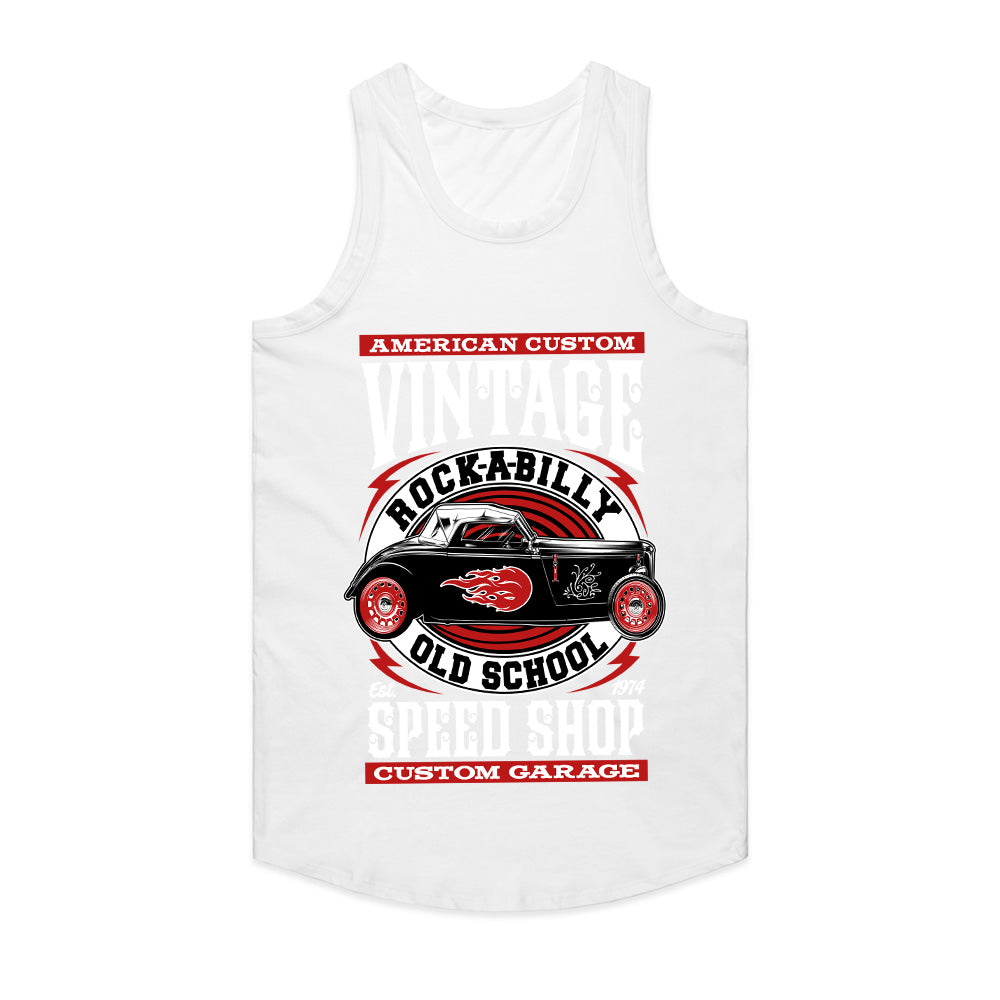 Vintage Rockabilly Speed Shop T-Shirt – Old School Hot Rod Custom Garage Tee
