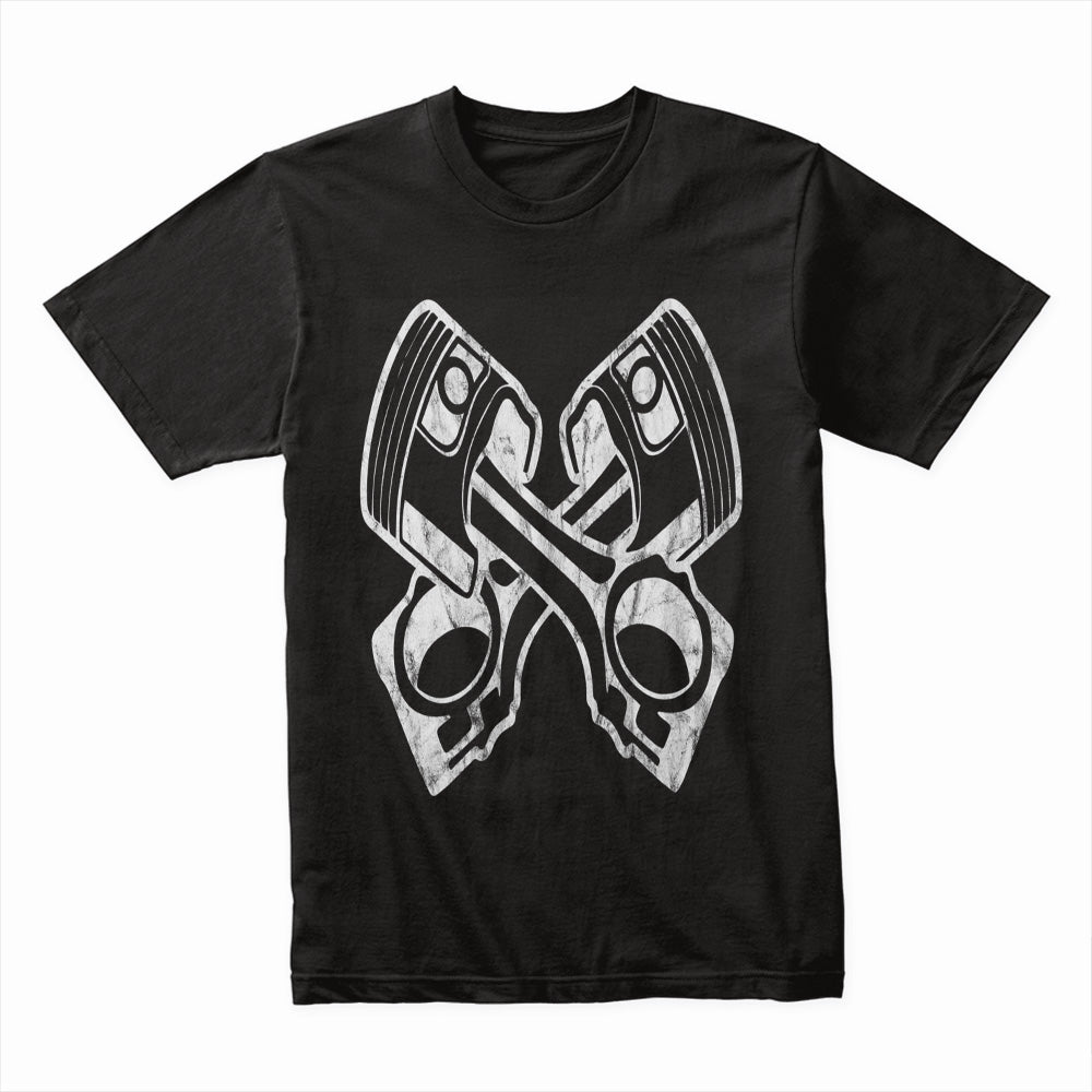 Crossed Pistons – Vintage Engine Gearhead T-Shirt