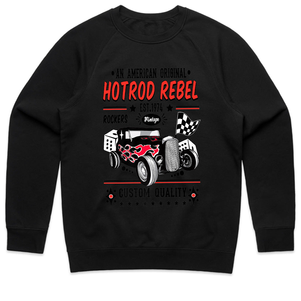 Hotrod Rebel 1974 T-Shirt – Vintage Rockabilly Classic Car Custom Quality Tee