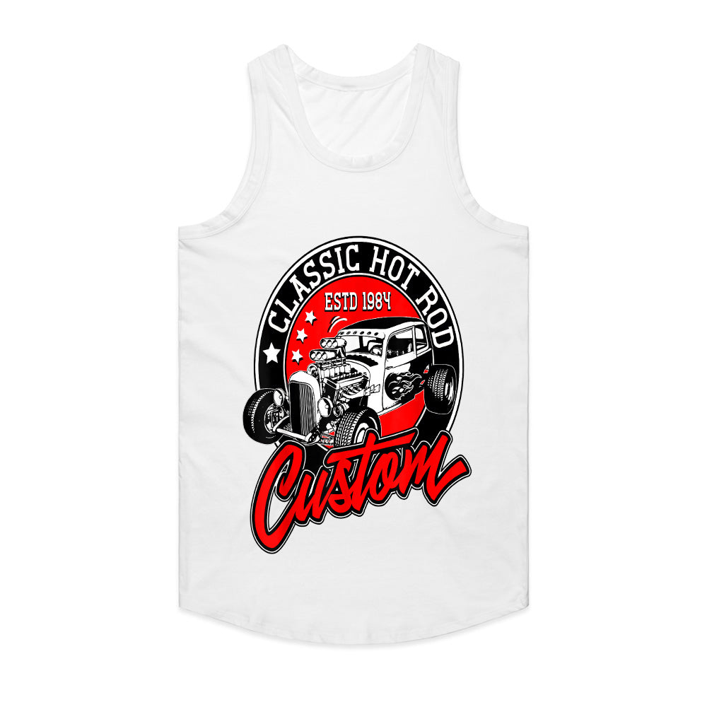 Classic Hot Rod Custom T-Shirt – Vintage 1984 Retro Speed & Muscle Car Tee