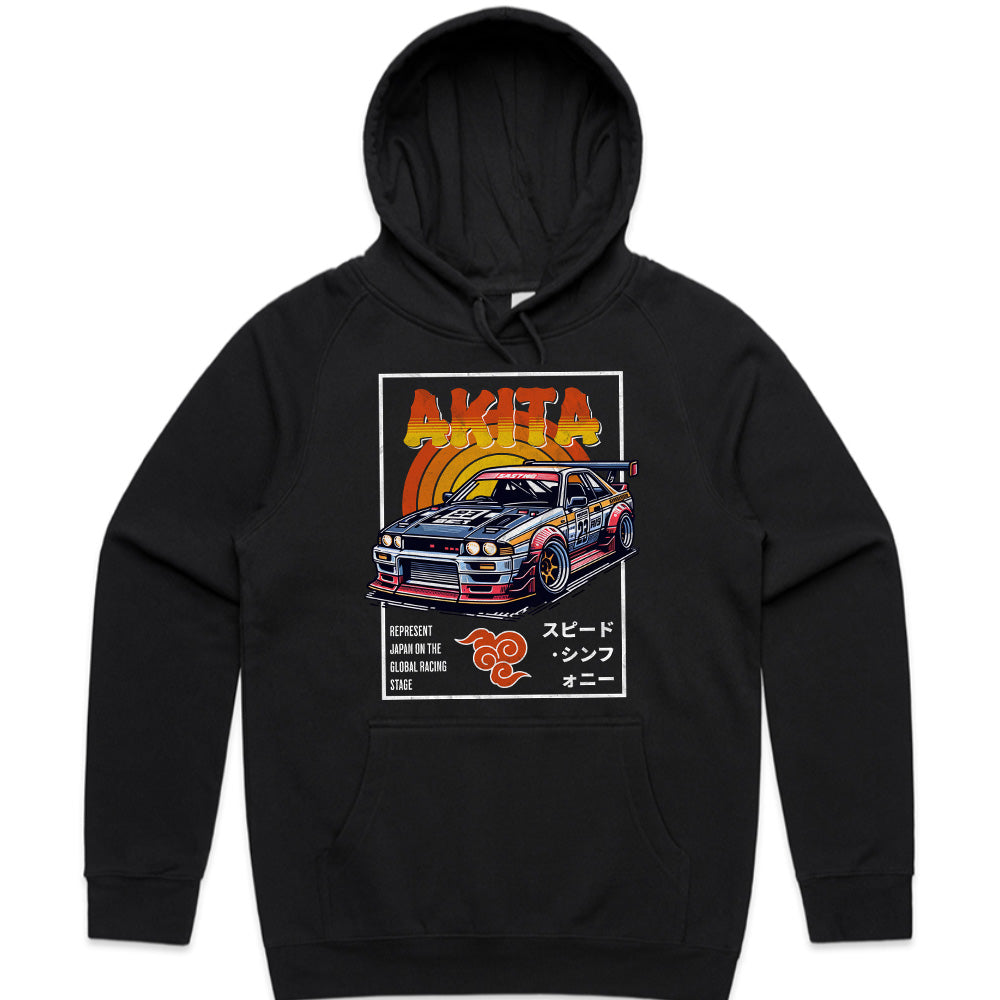 Akita Retro Drift Racing Tee – Japanese Street Style