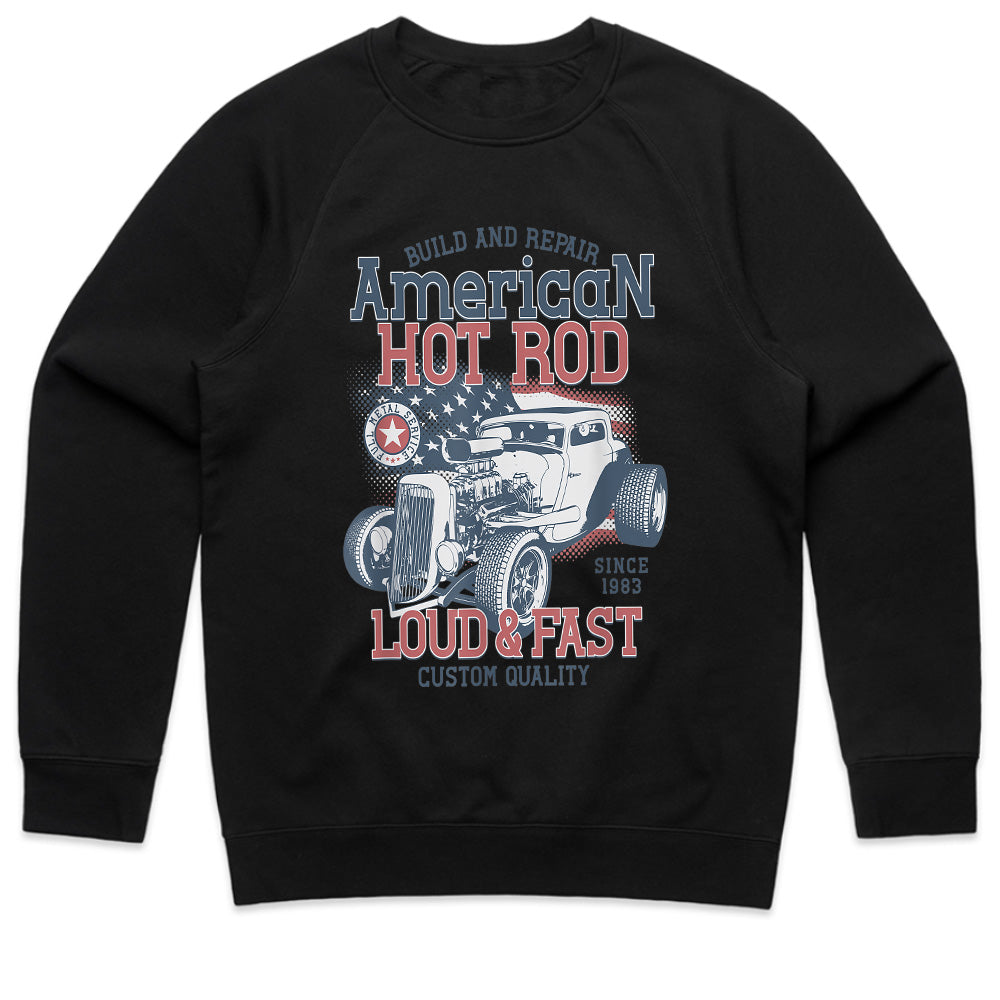 American Hot Rod T-Shirt – Loud & Fast Classic Car Style!
