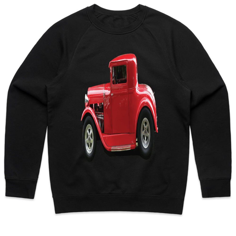 Classic Red Hot Rod T-Shirt – Vintage Muscle Car Enthusiast Retro Tee