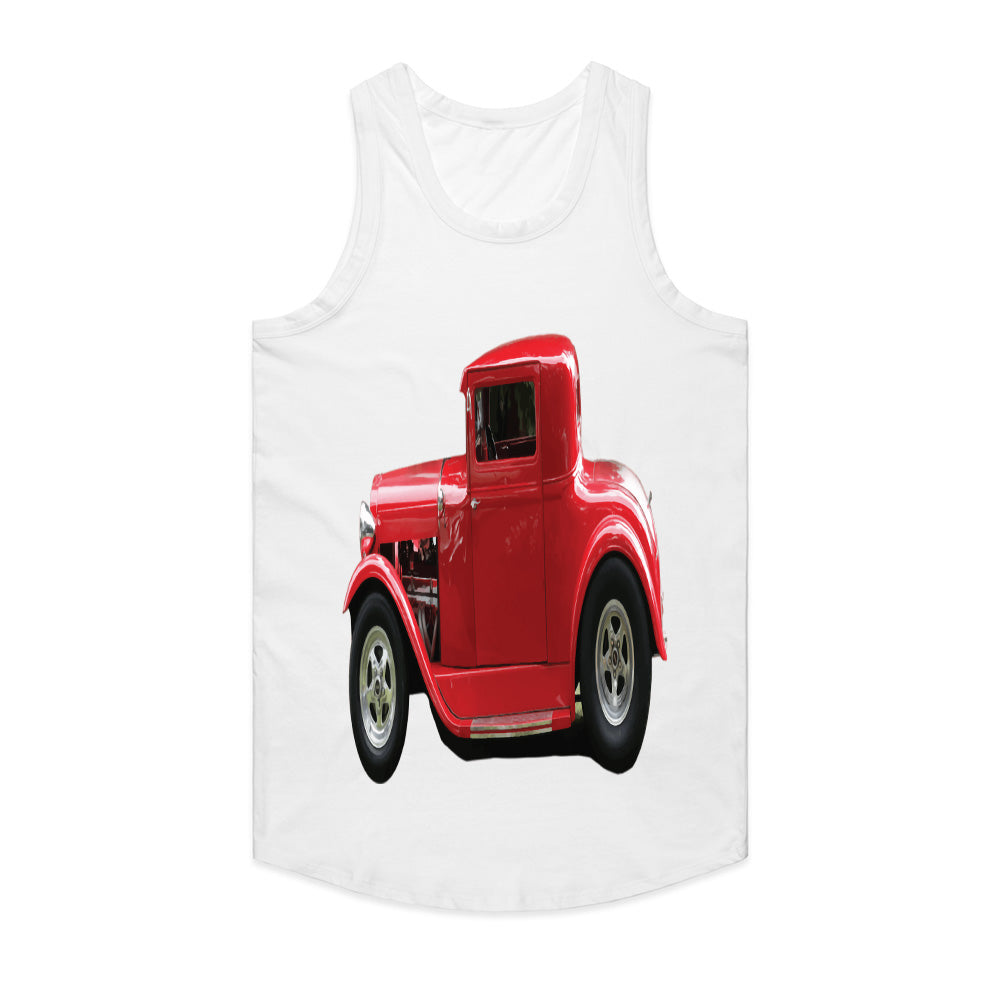 Classic Red Hot Rod T-Shirt – Vintage Muscle Car Enthusiast Retro Tee