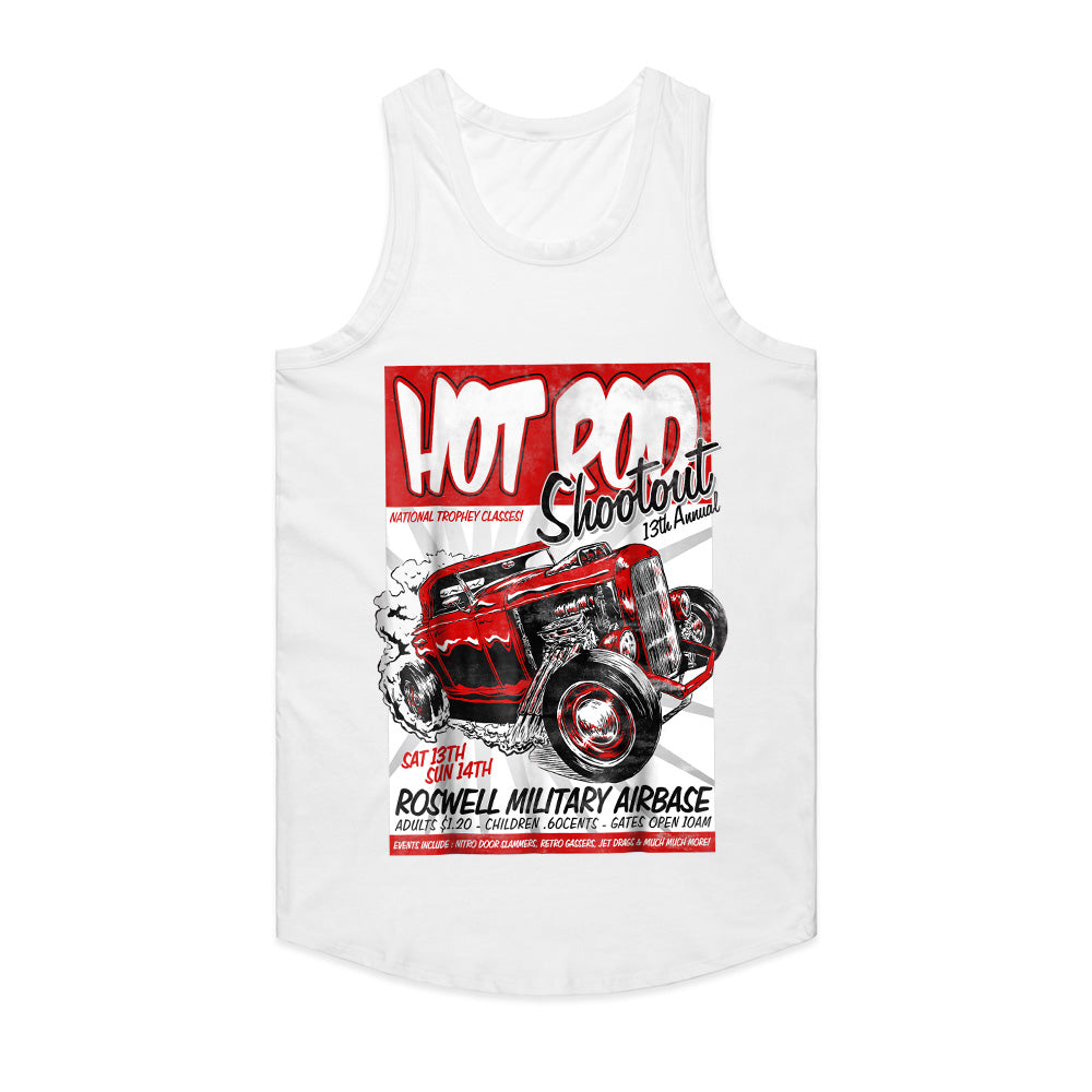 Hot Rod Shootout T-Shirt – Vintage Drag Racing Event Retro Tee