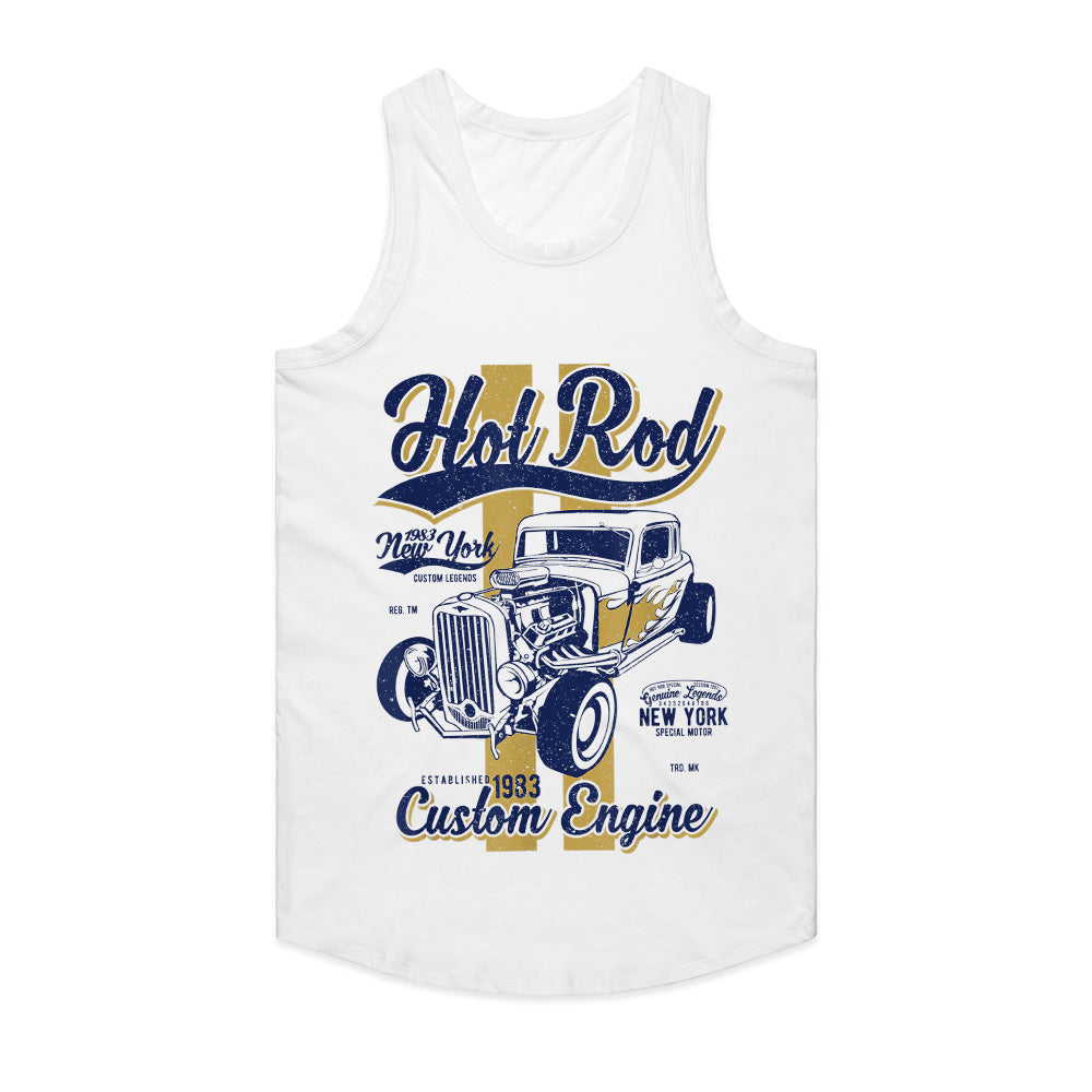 Hot Rod Custom Engine T-Shirt – Vintage 1983 Classic Car Racing Tee