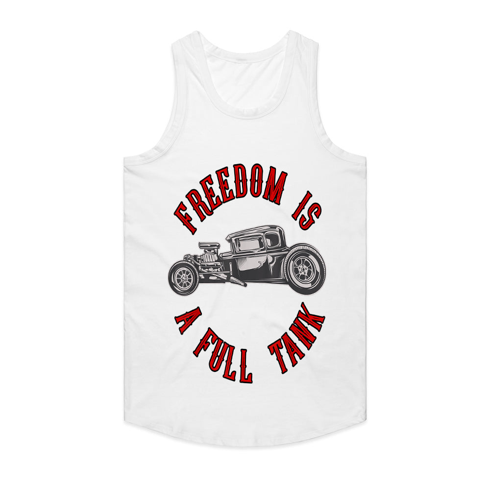 Hot Rod "Freedom is a Full Tank" Vintage Custom Engine T-Shirt
