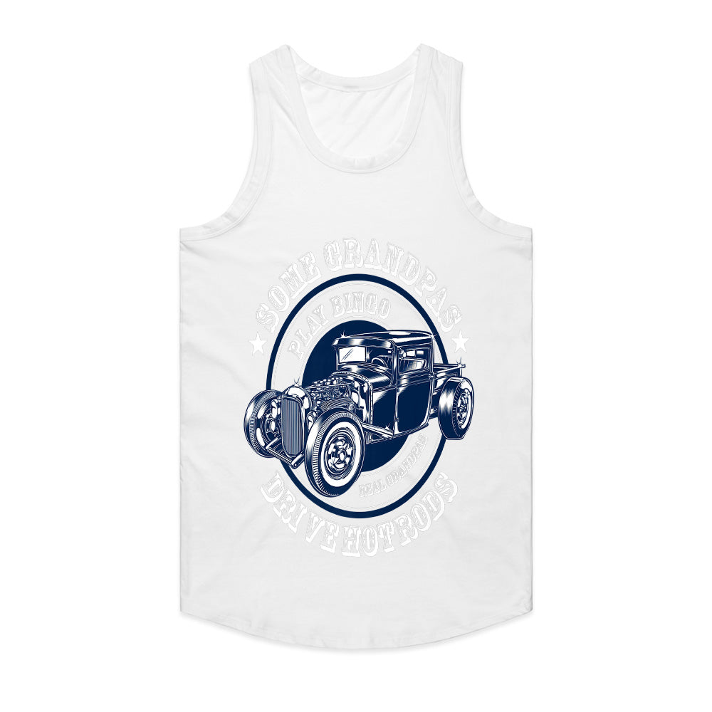 Hot Rod Grandpa T-Shirt – Some Grandpas Play Bingo, Real Grandpas Drive Hot Rods