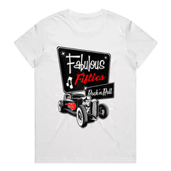 Fabulous Fifties Rock 'n Roll – Retro Hot Rod T-Shirt