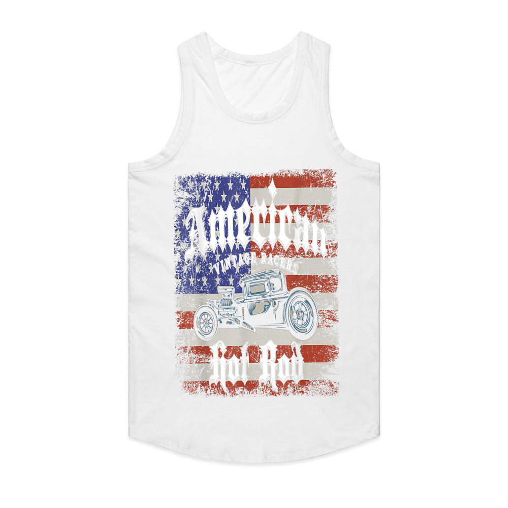 American Hot Rod – Vintage Muscle Car Patriotic T-Shirt