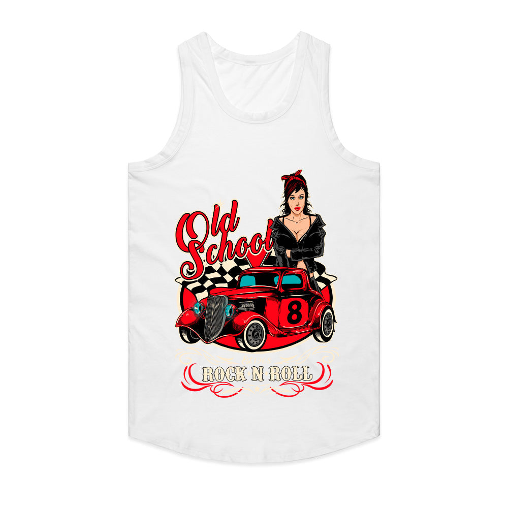 Old School Rock 'n Roll Hot Rod – Retro Pin-Up T-Shirt