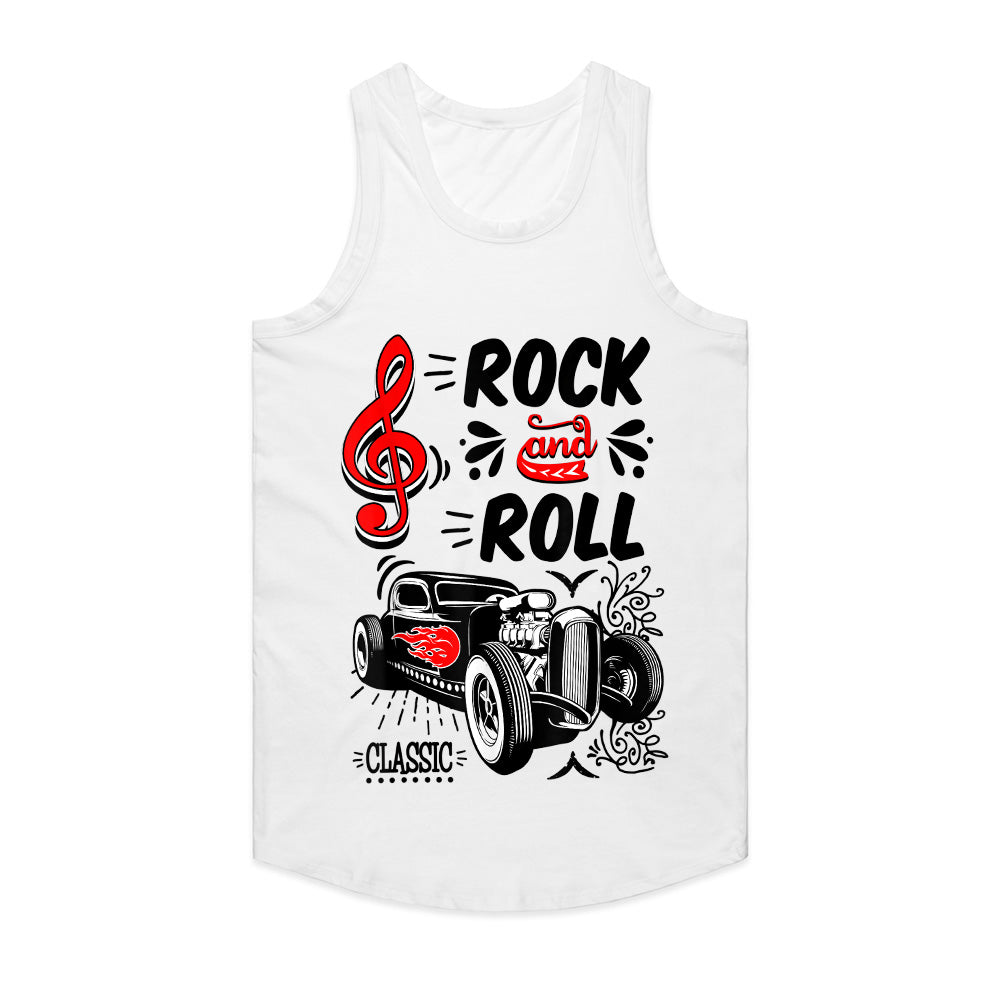 Rock & Roll Hot Rod T-Shirt – Classic 50s Rockabilly Vintage Car Style