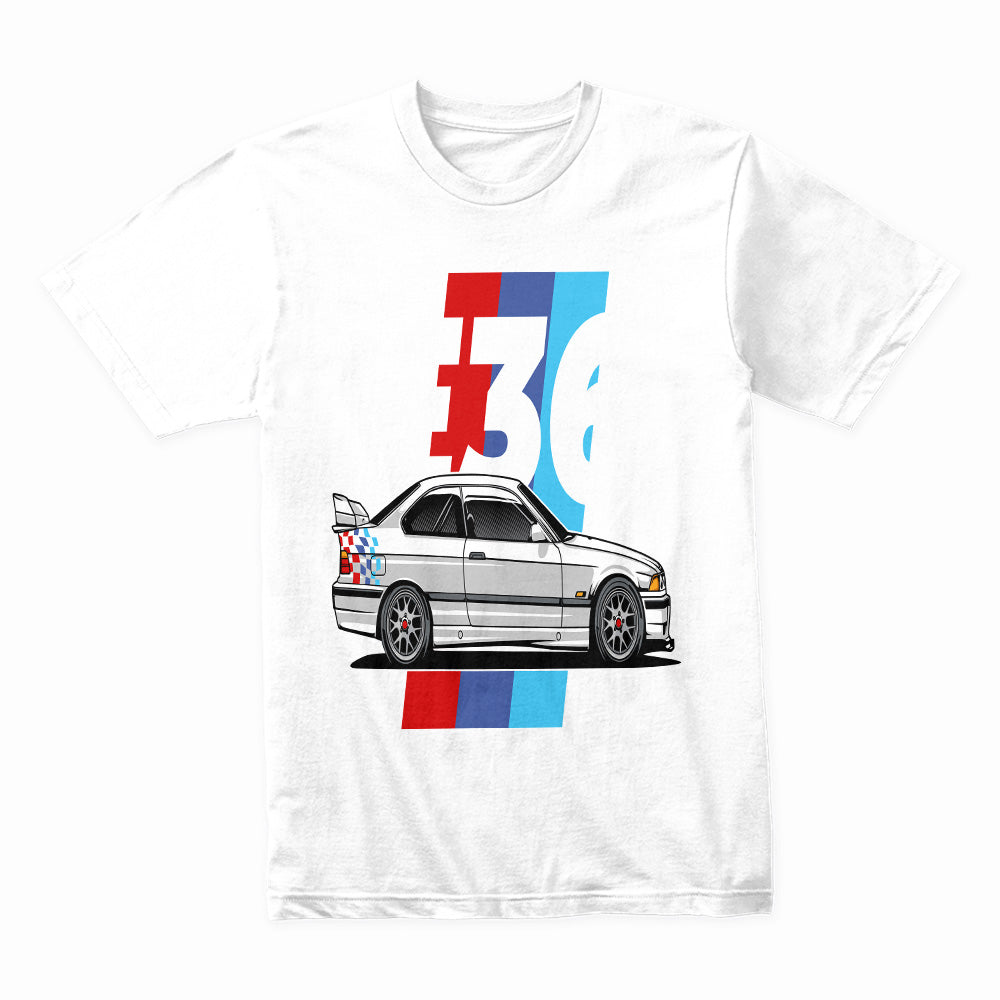 BMW E36 M Power – Classic Motorsport Graphic T-Shirt