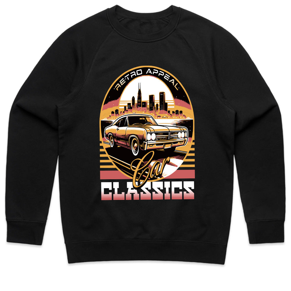 Retro Appeal Classic Car T-Shirt – Vintage Muscle Car & Urban Night Drive Tee