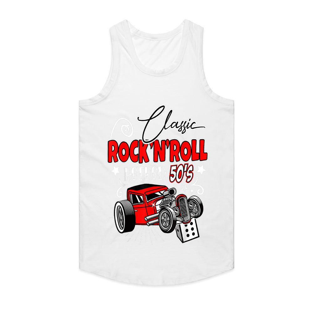 Classic 50s Rock 'n' Roll Hot Rod T-Shirt – Retro Rockabilly Car Enthusiast Tee