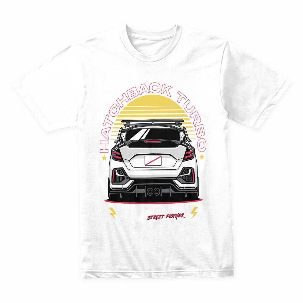 Hatchback Turbo Street Fighter – JDM Performance T-Shirt