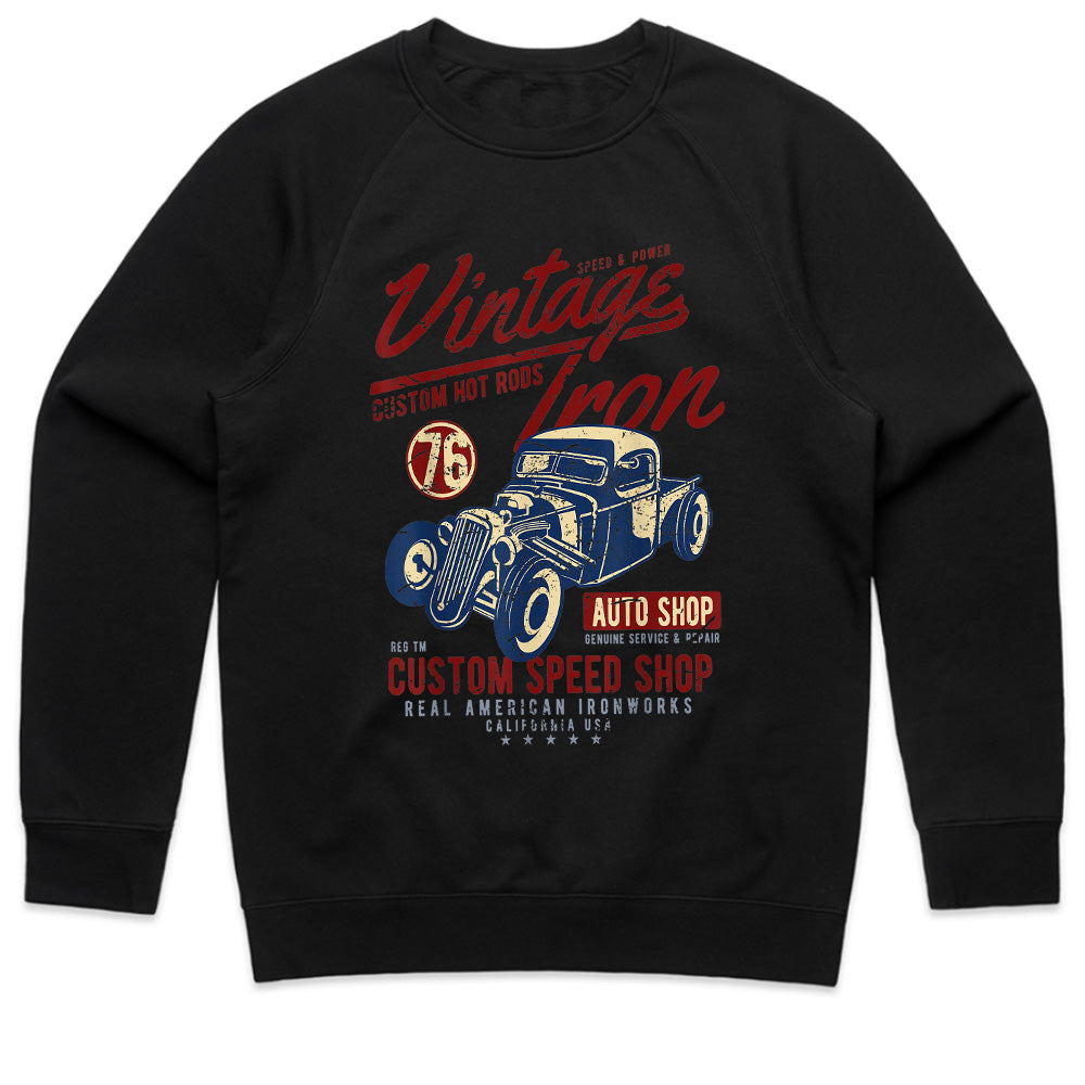 Vintage Iron Hot Rod T-Shirt – Custom Speed Shop Classic Car Tee