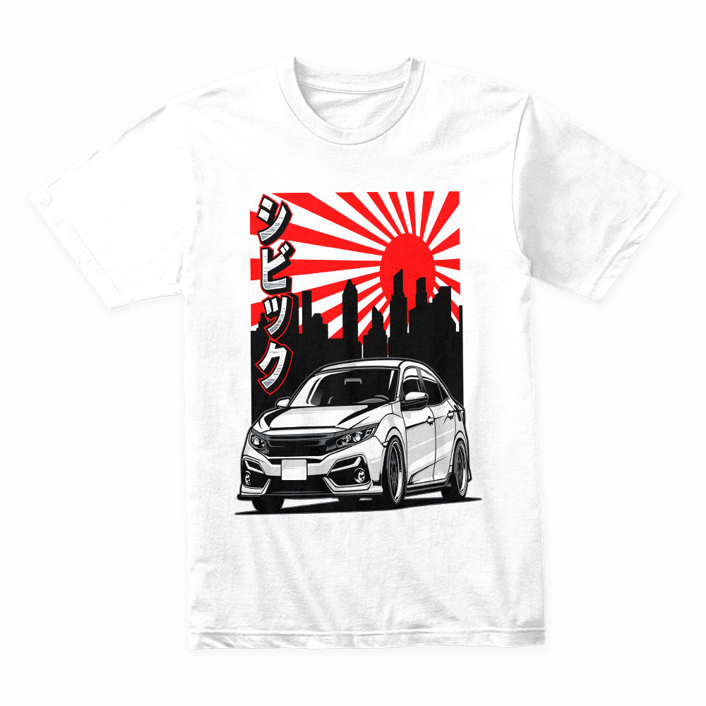 JDM Honda Civic Rising Sun – Premium Graphic T-Shirt