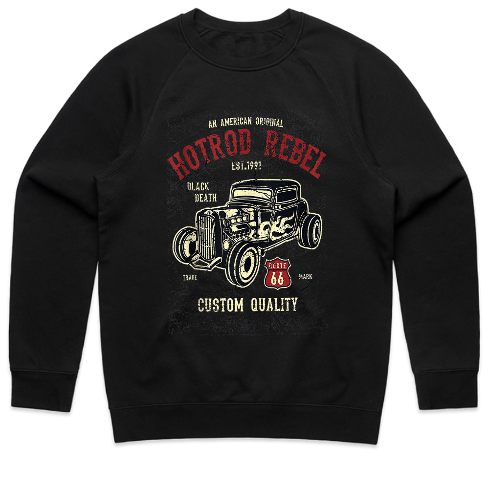 Hot Rod Rebel Vintage Route 66 T-Shirt – Custom Classic Car Enthusiast Tee