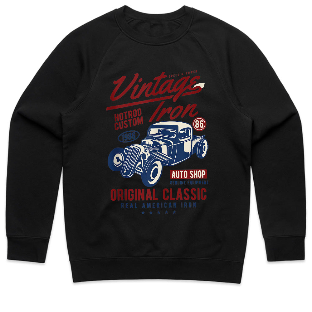 Vintage Iron Hot Rod T-Shirt – Classic American Muscle Car Retro Design