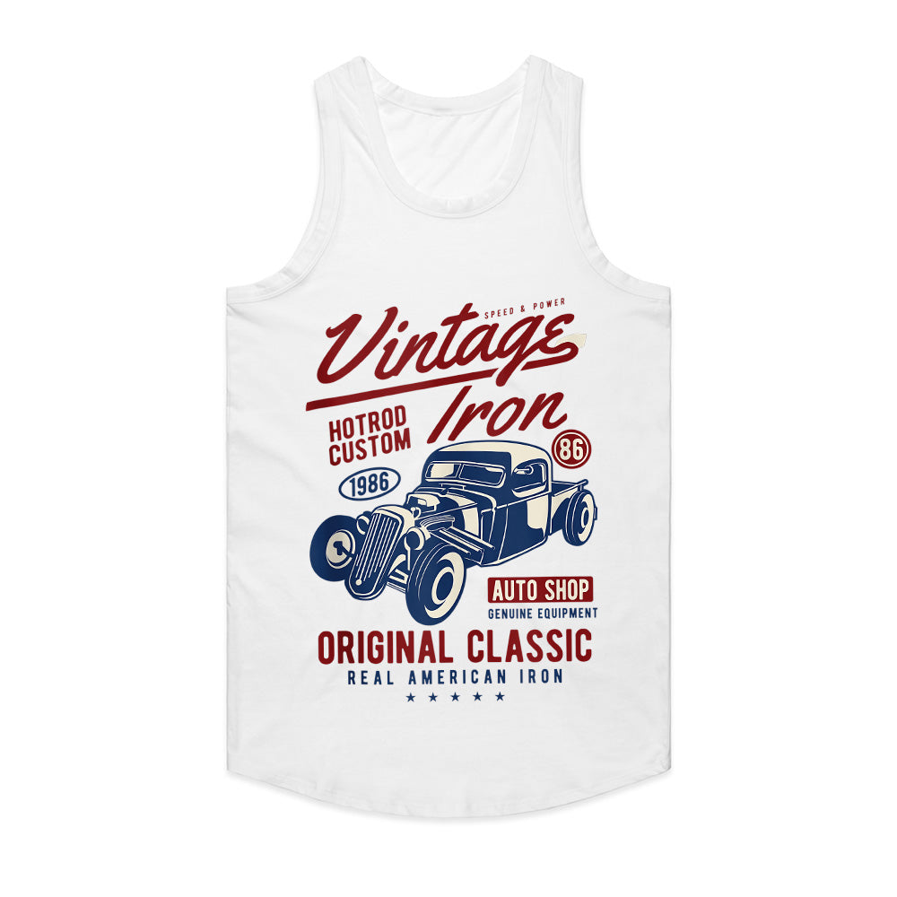 Vintage Iron Hot Rod T-Shirt – Classic American Muscle Car Retro Design