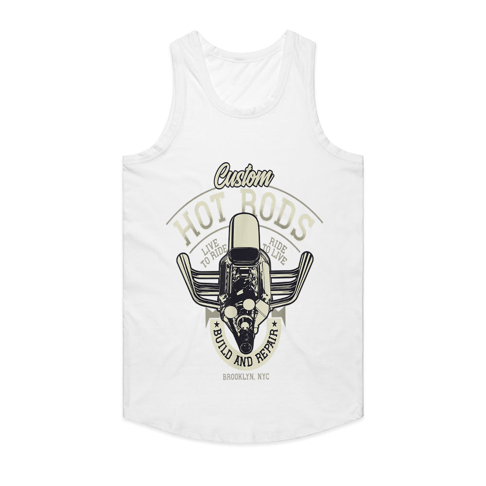 Custom Hot Rods T-Shirt – Vintage Build & Repair Motorcycle Engine Design