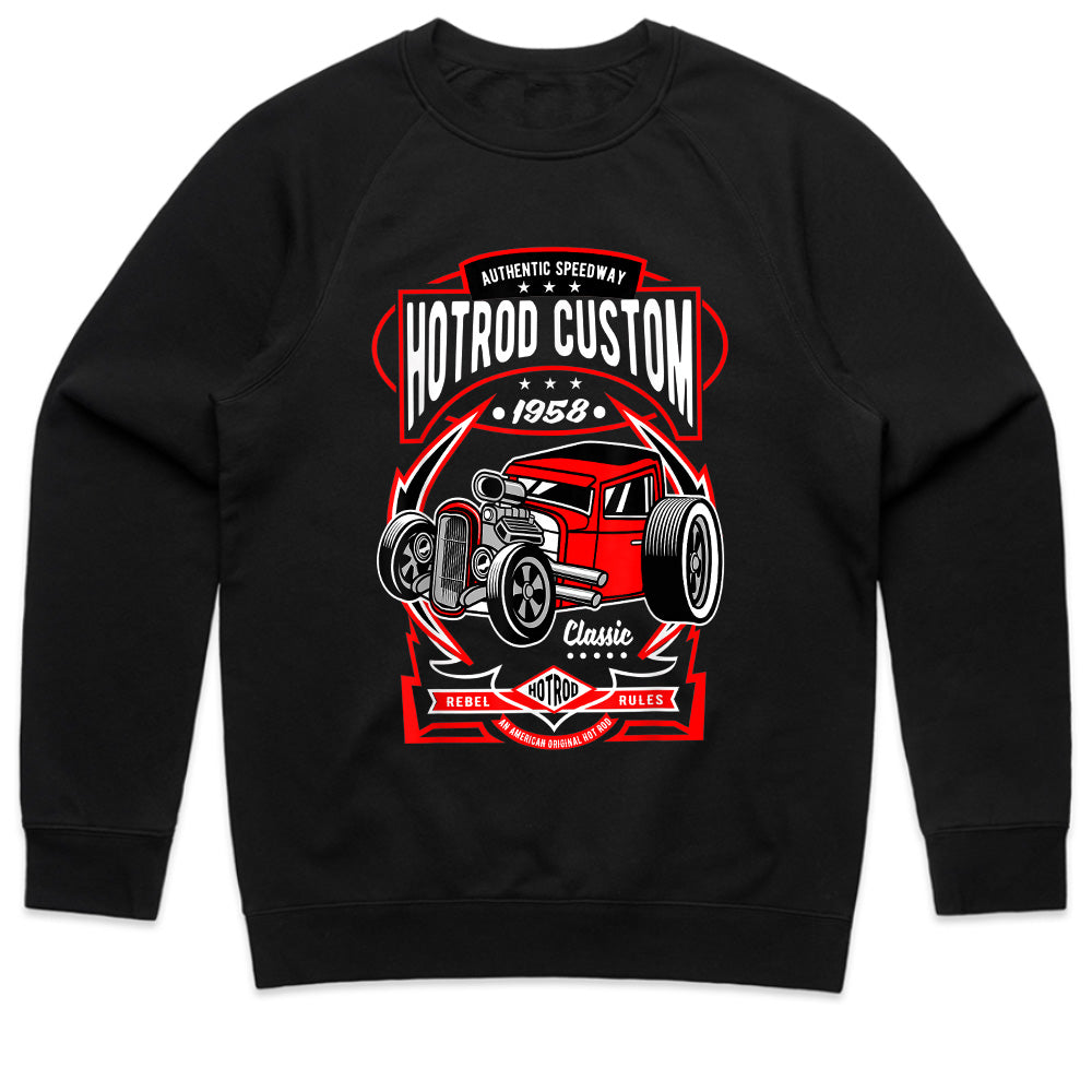 Hot Rod Custom 1958 T-Shirt – Vintage Speedway Rebel Rules Classic Car Design