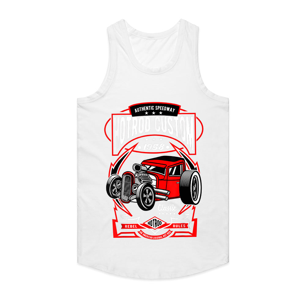 Hot Rod Custom 1958 T-Shirt – Vintage Speedway Rebel Rules Classic Car Design