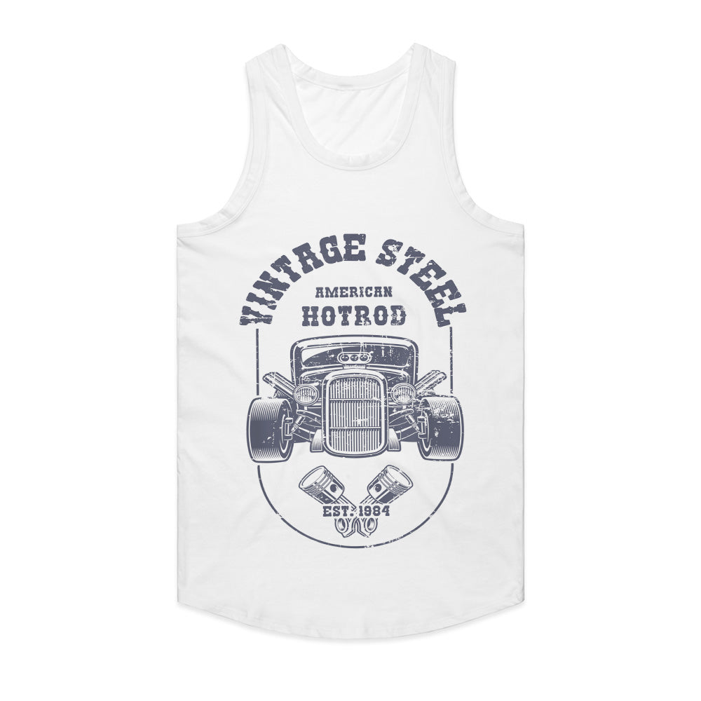 Vintage Steel American Hot Rod T-Shirt – Classic Retro Muscle Car Design