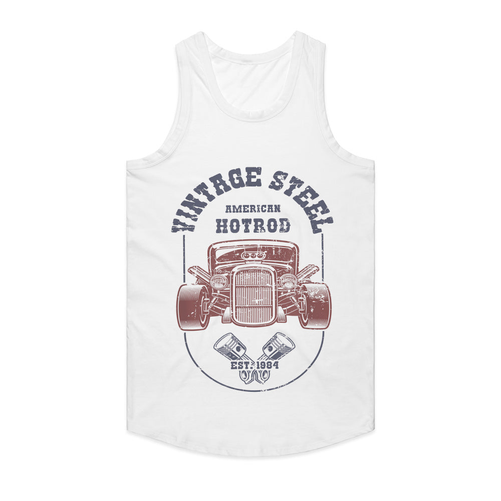 Vintage Steel American Hot Rod T-Shirt – Classic Custom Car Retro Design