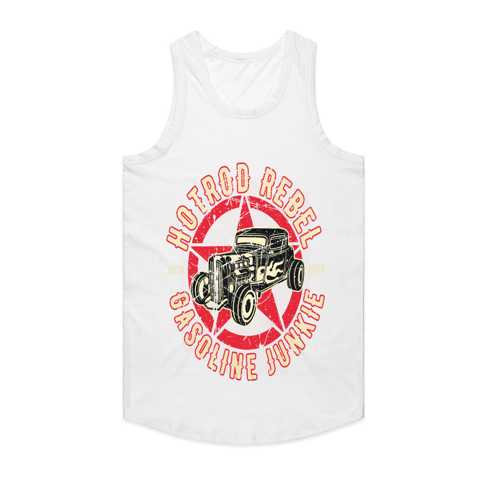 Hot Rod Rebel T-Shirt – Gasoline Junkie Vintage Old-School Muscle Car Tee