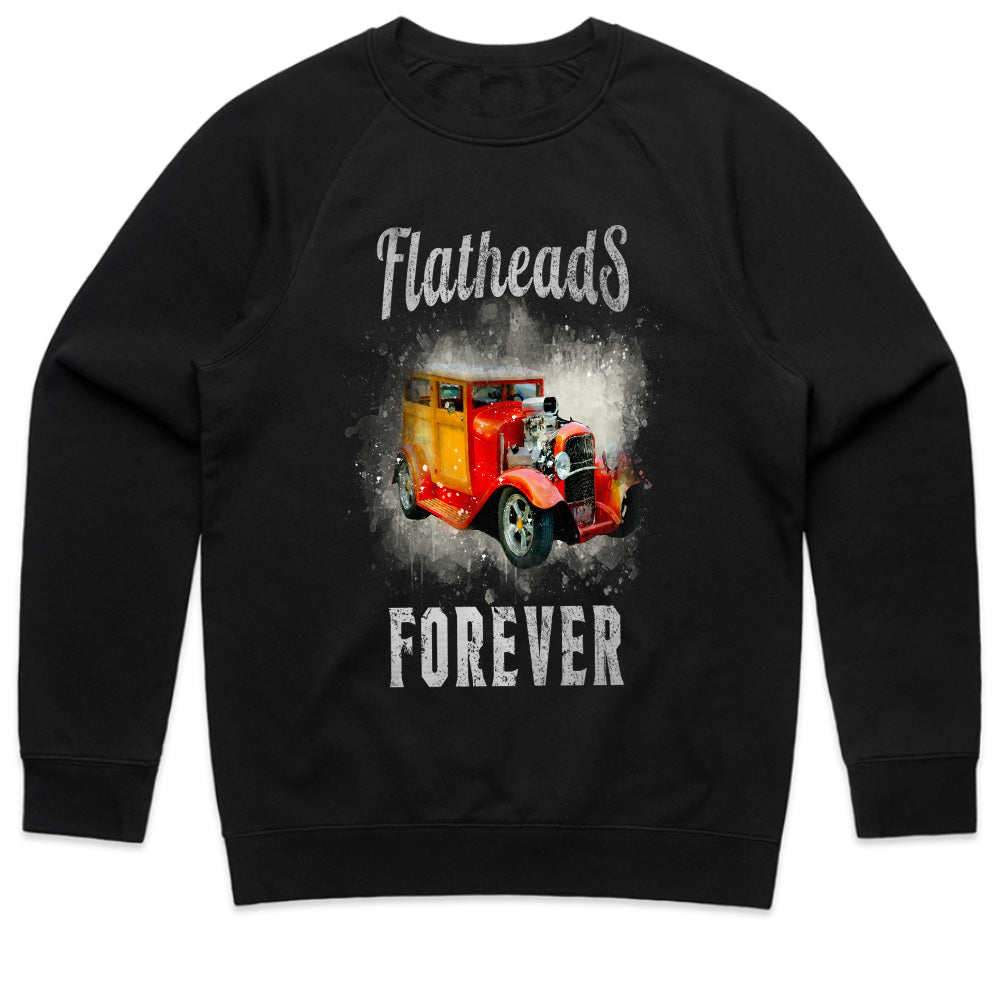 Flatheads Forever T-Shirt – Classic Hot Rod Vintage Car Enthusiast Tee