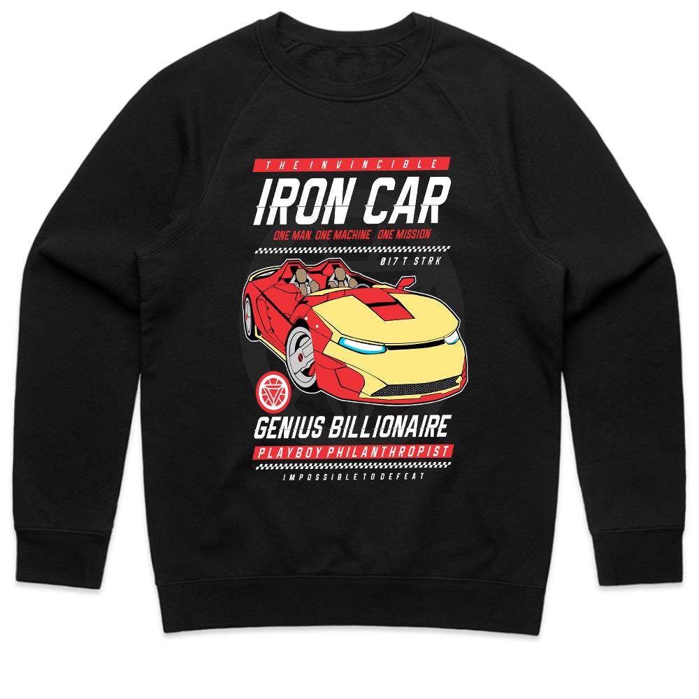 Iron Car T-Shirt – Genius, Billionaire, Playboy, Philanthropist Tribute