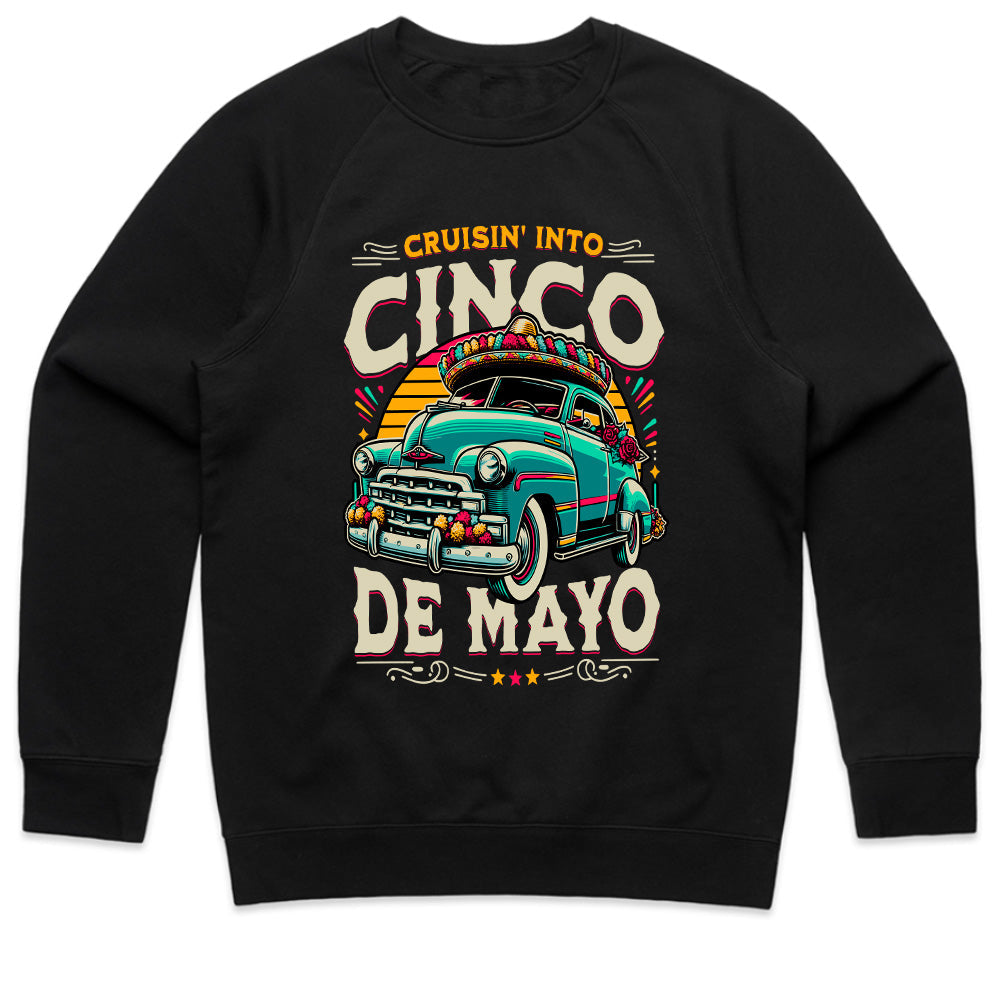 Cruisin’ Into Cinco de Mayo T-Shirt – Festive Classic Car & Mexican Celebration Tee