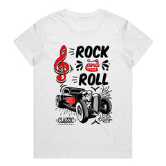 Rock & Roll Hot Rod T-Shirt – Classic 50s Rockabilly Vintage Car Style