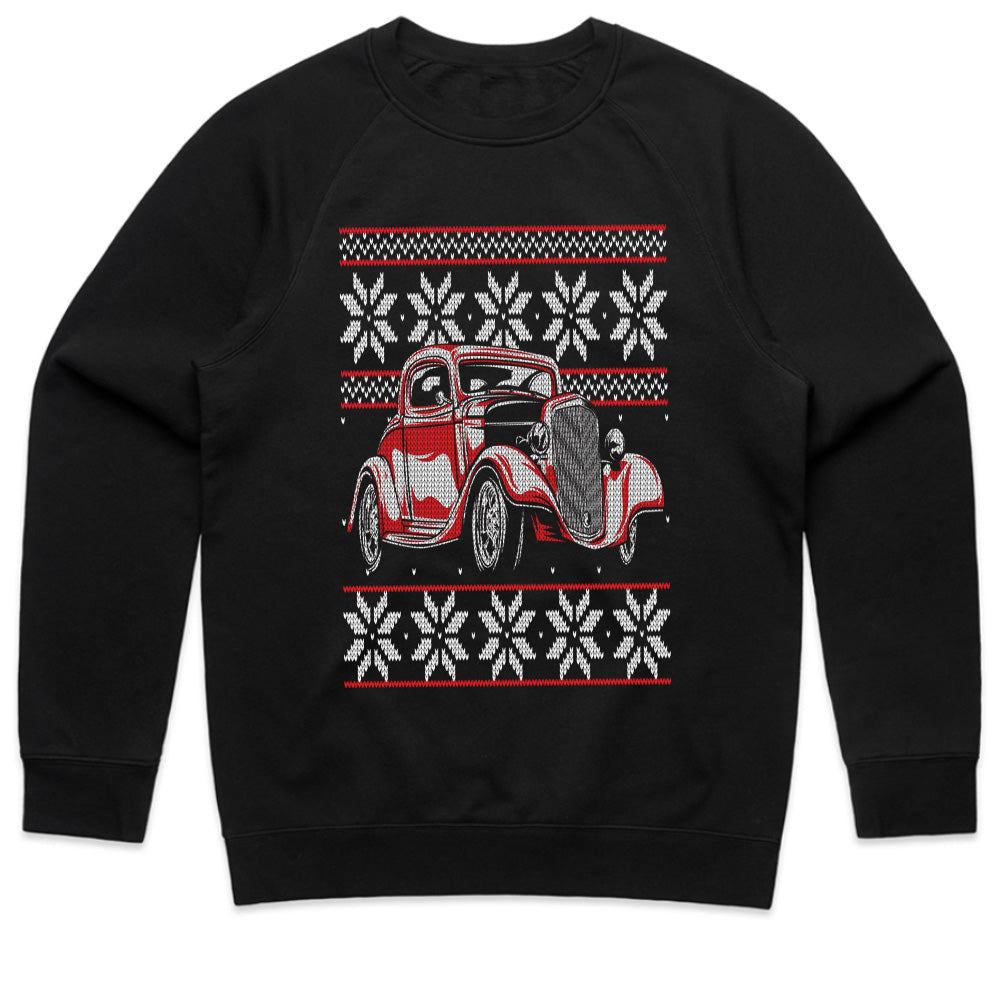 Classic Hot Rod Ugly Christmas Sweater T-Shirt