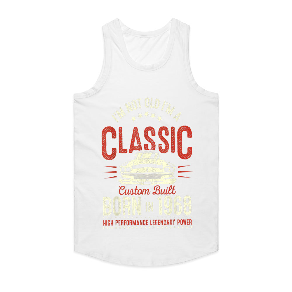 Vintage Classic Car Birthday T-Shirt – Born in 1968, Not Old, Just Classic!