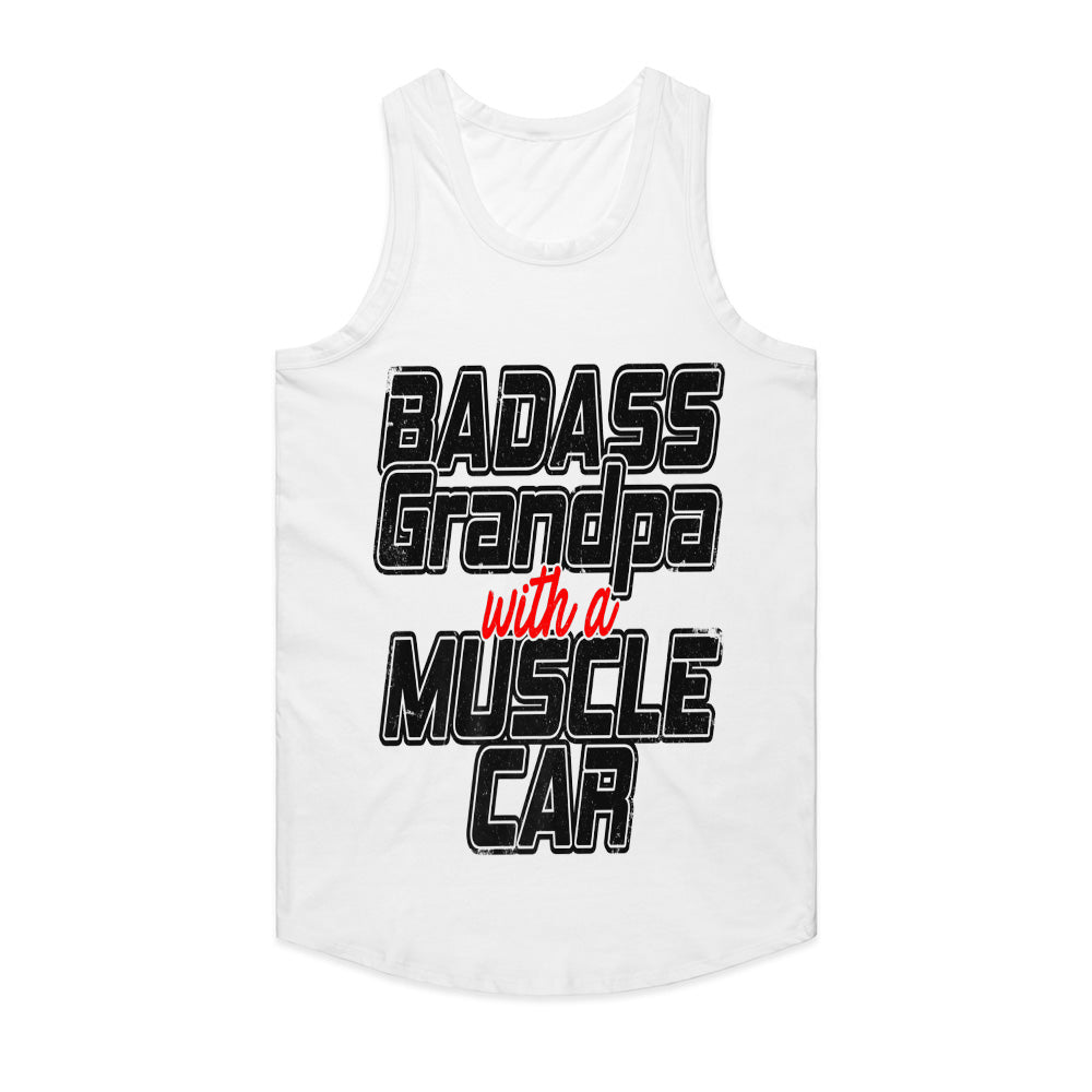 Badass Grandpa with a Muscle Car – Vintage Hot Rod Enthusiast T-Shirt