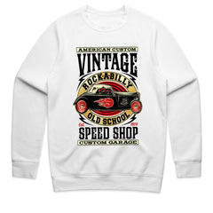 Vintage Rockabilly Hot Rod T-Shirt – Classic Speed Shop Custom Garage Tee