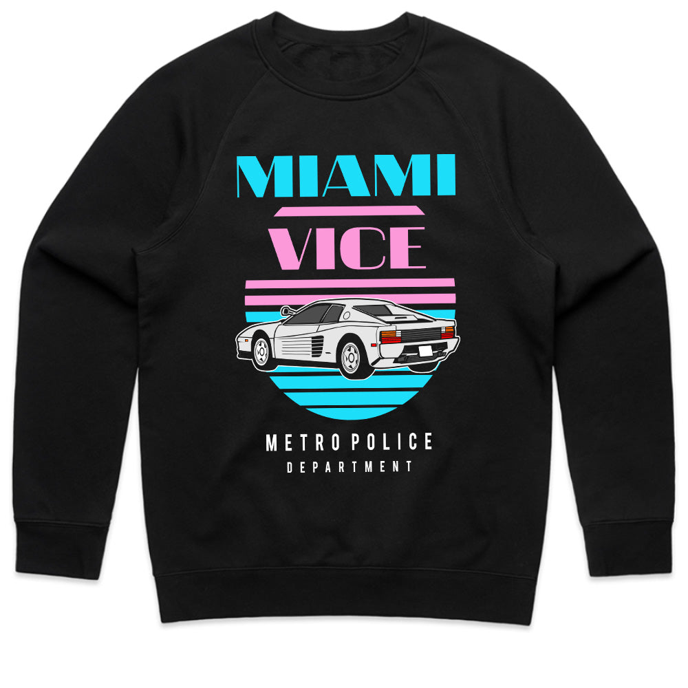 Miami Vice Retro 80s T-Shirt – Classic Supercar & Neon Aesthetic