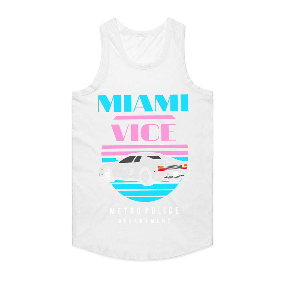 Miami Vice Retro 80s T-Shirt – Classic Supercar & Neon Aesthetic
